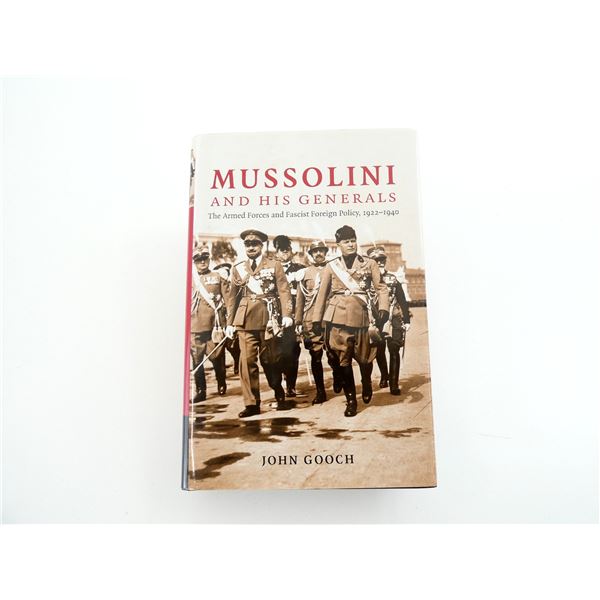 "MUSSOLINI AND HIS GENERALS" BOOK