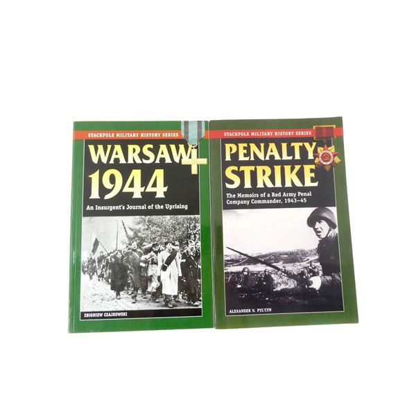 "WARSAW 1944" AND "PENALTY STRIKE" BOOK LOT