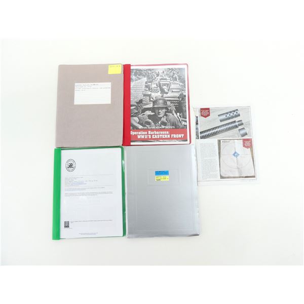 ASSORTED WWII GERMAN MILITARY STUDIES / HISTORIES BINDER LOT
