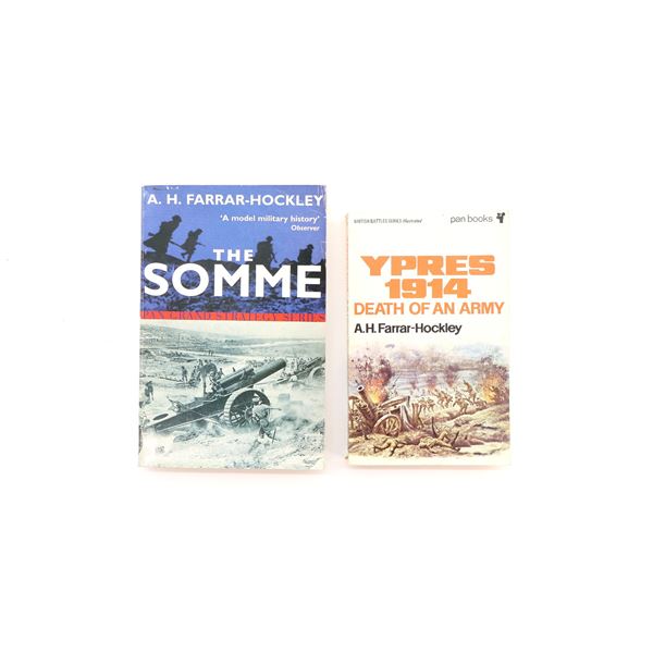 "THE SOMME" AND "YPRES 1914, DEATH OF AN ARMY" BOOK LOT