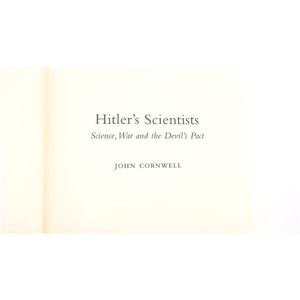 "HITLER'S SCIENTISTS, SCIENCE, WAR AND THE DEVIL'S PACT" BOOK