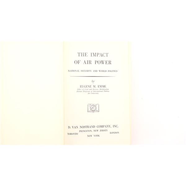 "THE IMPACT OF AIR POWER, NATIONAL SECURITY AND WORLD POLITICS" BOOK