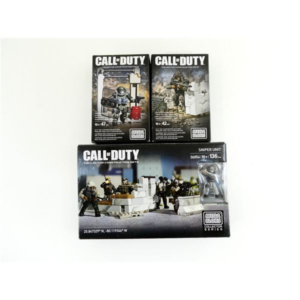 ASSORTED MEGA BLOKS CALL OF DUTY COLLECTOR CONSTRUCTION SETS LOT