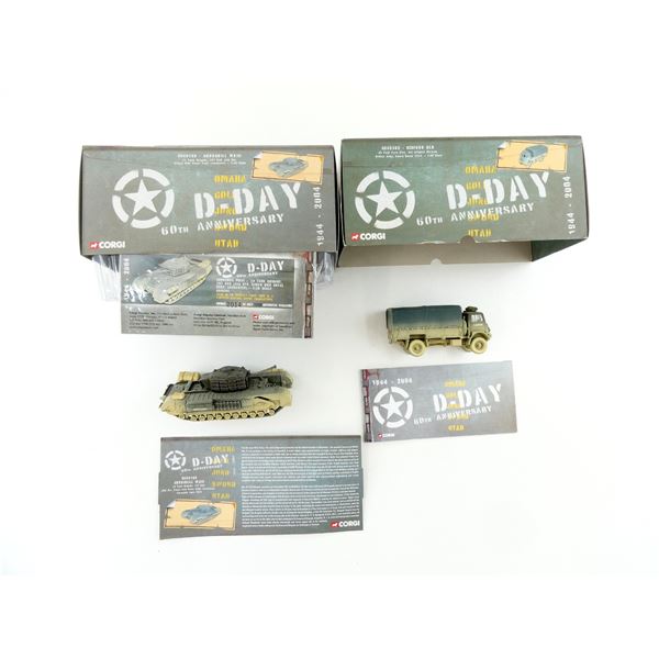 ASSORTED CORGI D-DAY 60TH ANNIVERSARY 1944-2004 MODEL SETS LOT