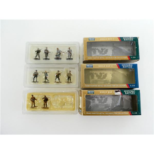 ASSORTED ORYON COLLECTION WWII HISTORIC BATTLES SOLDIER FIGURINE SETS