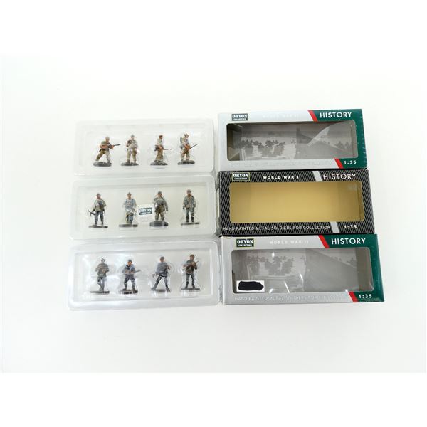 ASSORTED ORYON COLLECTION WWII HISTORY SOLDIER FIGURINE SETS