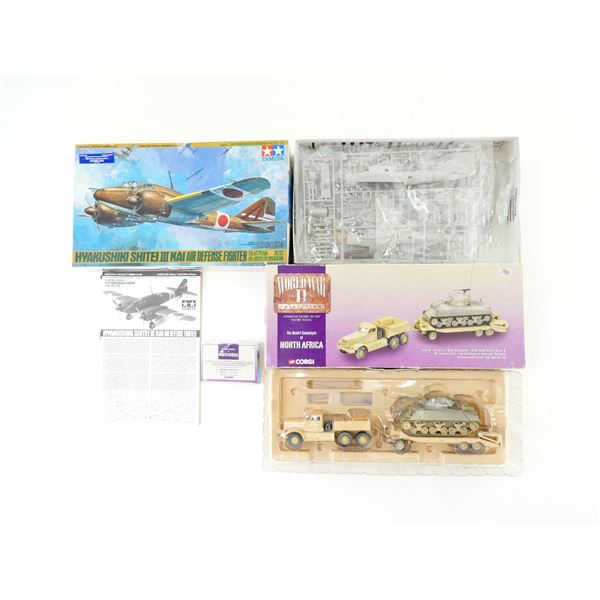 TAMIYA / CORGI MILITARY VEHICLE MODEL KITS LOT