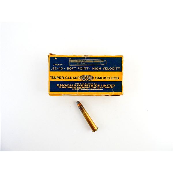 COLLECTIBLE DOMINION .32-40 WIN AMMO LOT