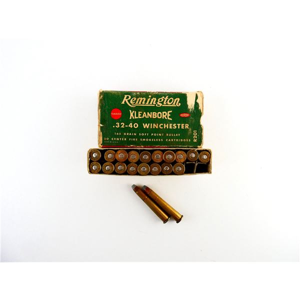 COLLECTIBLE ASSORTED .32-40 WIN AMMO LOT