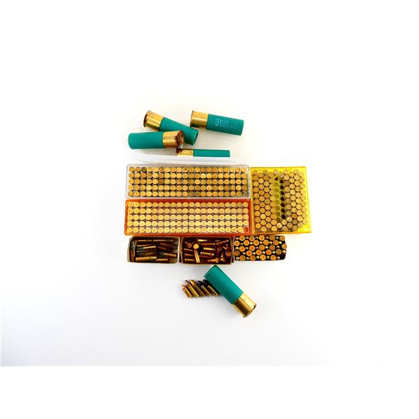 ASSORTED .22 SHORT / .22 CB LONG / .22 LR AND 12 GAUGE 3' SHOT SHELL AMMO LOT