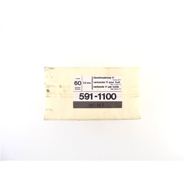 SWISS MILITARY 7.5X55MM AMMO LOT