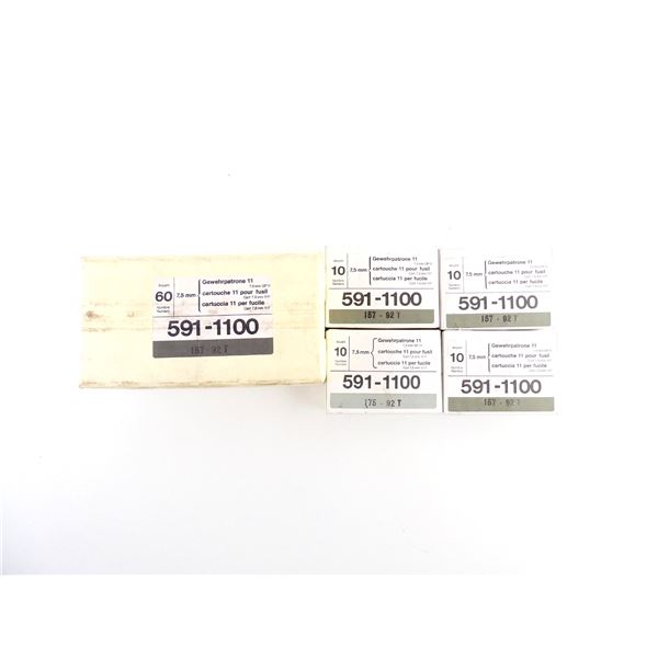 SWISS MILITARY 7.5X55MM AMMO LOT