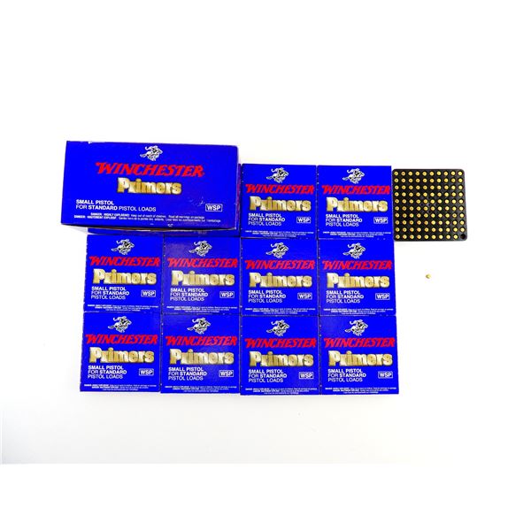 WINCHESTER NO. WSP SMALL PISTOL STANDARD LOADS PRIMERS LOT