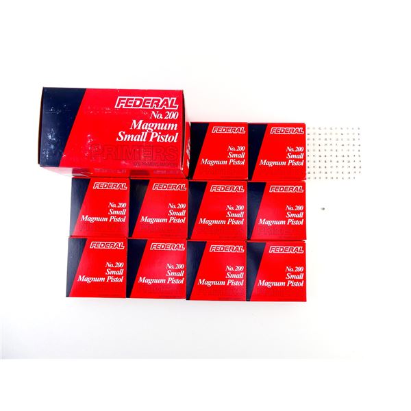 FEDERAL NO. 200 MAGNUM LARGE PISTOL PRIMERS LOT