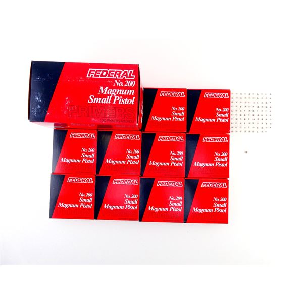 FEDERAL NO. 200 MAGNUM LARGE PISTOL PRIMERS LOT