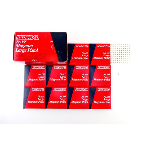 FEDERAL NO. 155 MAGNUM LARGE PISTOL PRIMERS LOT