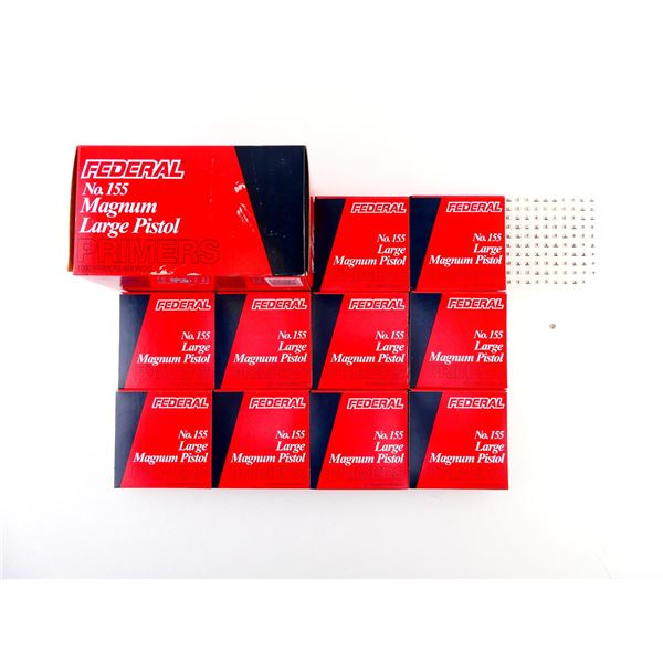 FEDERAL NO. 155 MAGNUM LARGE PISTOL PRIMERS LOT
