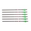 Image 2 : NEW EXCALIBUR QUILL BLACK EAGLE 16 1/2" CARBON ARROWS LOT