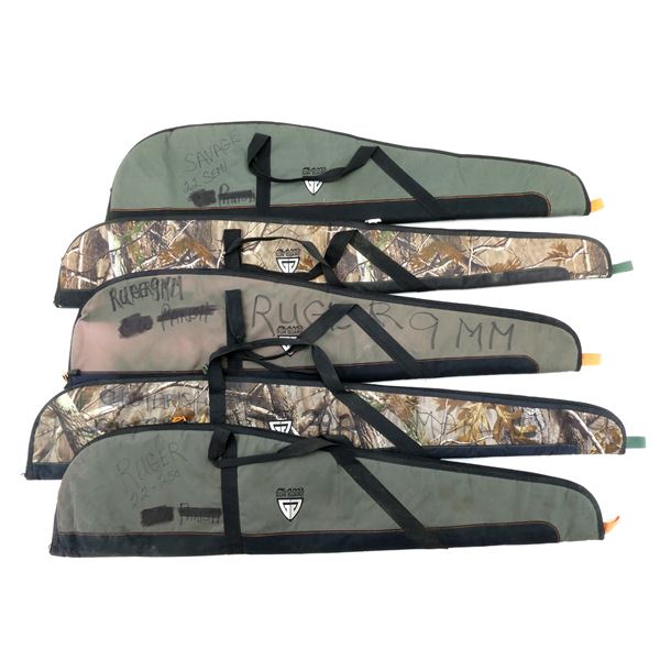 ASSORTED SOFT PADDED RIFLE CASES LOT