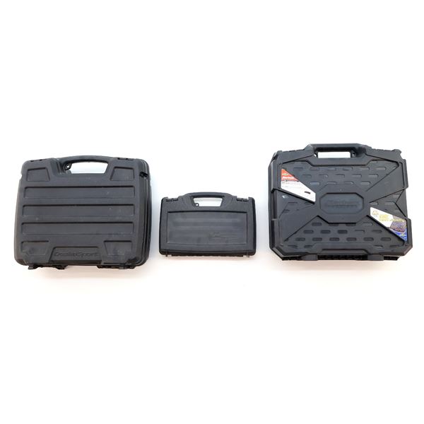 ASSORTED HARD PADDED HAND GUN CASES LOT