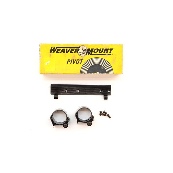 WEAVER PIVOT 1" SCOPE RINGS AND RAIL LOT