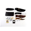 Image 1 : ASSORTED FIXED BLADE KNIFE / COMPASS / WHISTLE LOT