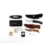 Image 2 : ASSORTED FIXED BLADE KNIFE / COMPASS / WHISTLE LOT