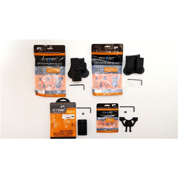 CYTAC ASSORTED TACTICAL AMMO/HOLSTER LOT