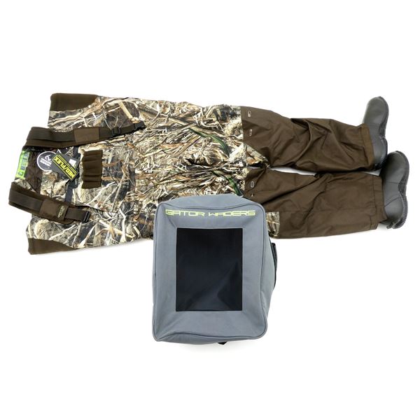 GATOR WADERS HUNT SHIELD SERIES INSULATED WADERS, SIZE MEN'S LONG 10