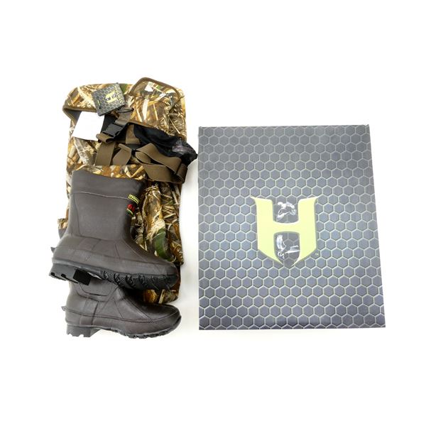 HODGMAN BRIGHTON NEOPRENE INSULATED CHEST WADERS, SIZE 9
