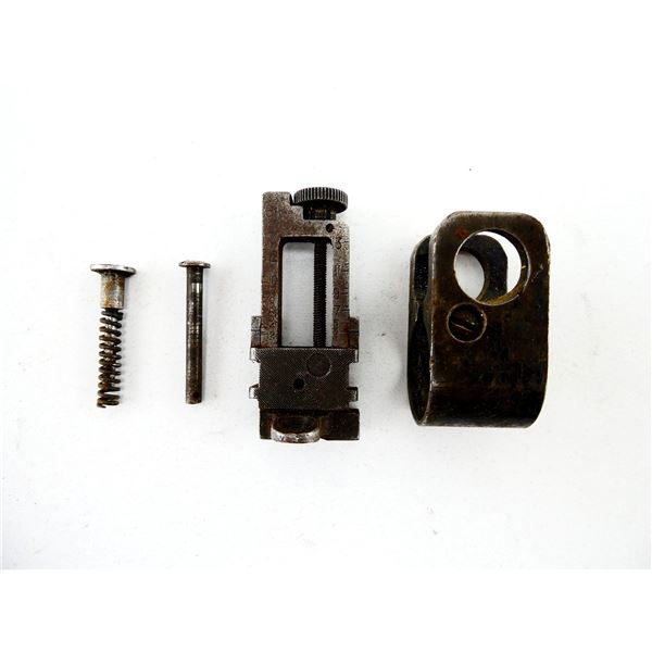 BRITISH LEE ENFIELD NO.4 MKI .303 BR MILLED PEEP SIGHT AND FRONT SIGHT PROTECTOR LOT
