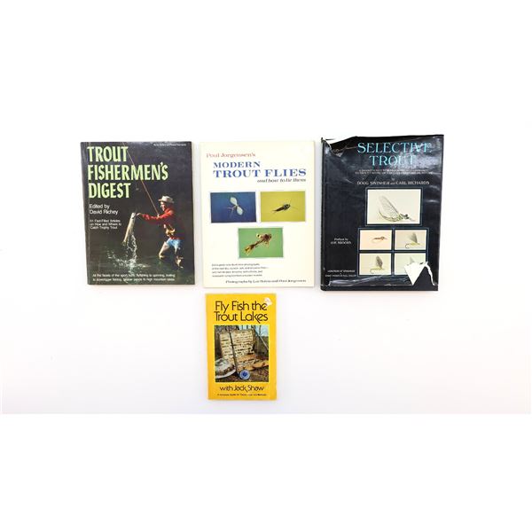 ASSORTED TROUT FLY FISHING BOOK LOT