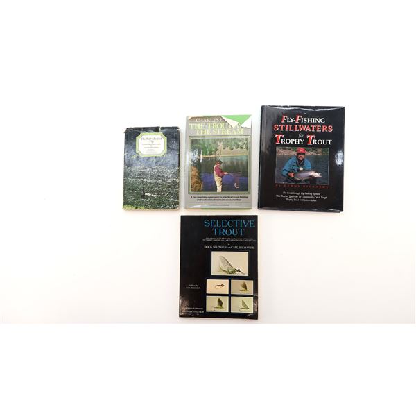 ASSORTED TROUT FLY FISHING BOOK LOT