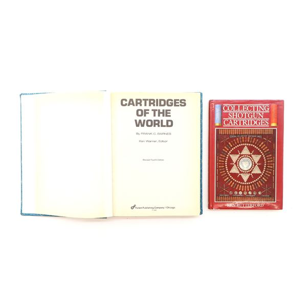"COLLECTING SHOTGUN CARTRIDGES" BOOK AND "CARTRIDGES OF THE WORLD" BOOK LOT