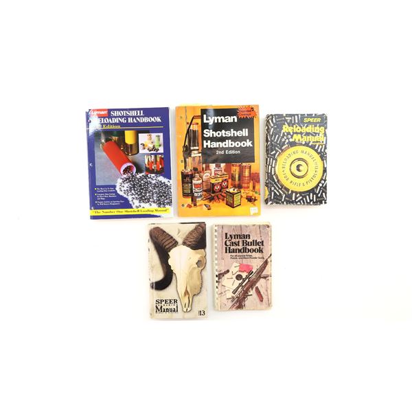 ASSORTED SPEER AND LYMAN RELOADING BOOK LOT