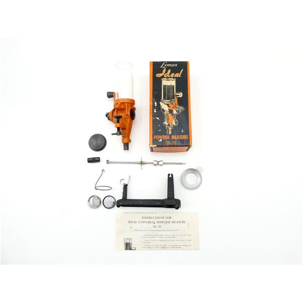 LYMAN / IDEAL NO.55 POWDER MEASURE AND PACIFIC RELOADING SCALE LOT