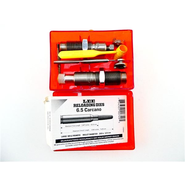 LEE 6.5MM CARCANO RELOADING DIES