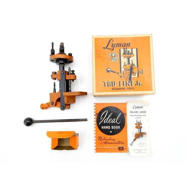 LYMAN TRU-LINE JUNIOR 310 RELOADING PRESS AND ACCESSORIES LOT