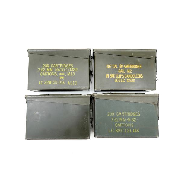 ASSORTED METAL AMMO TIN LOT