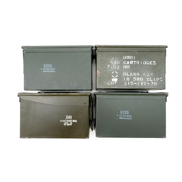 ASSORTED METAL AMMO TIN LOT
