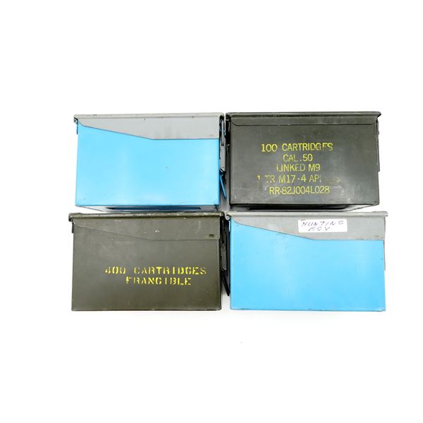 ASSORTED METAL AMMO TIN LOT