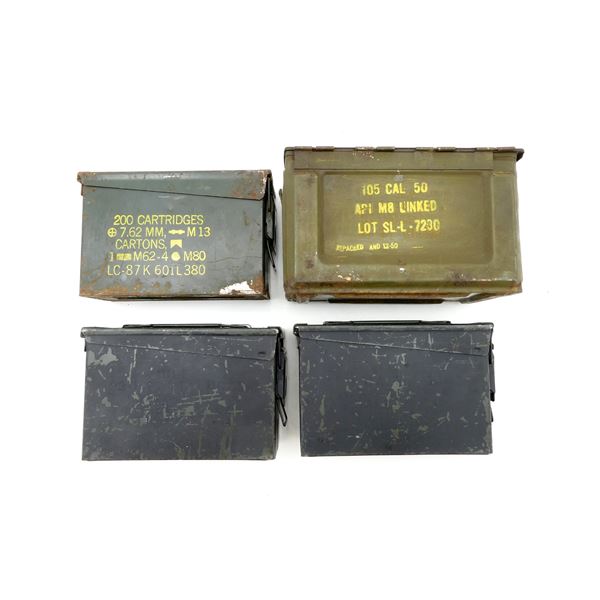 ASSORTED METAL AMMO TIN LOT