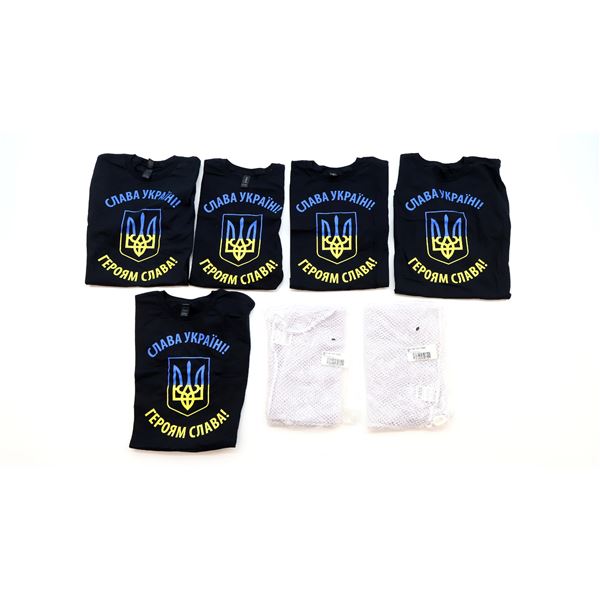 "GLORY TO THE UKRAINE / HEROES" T-SHIRT, ETC. LOT