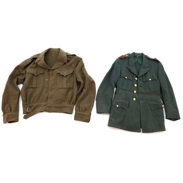 POST-WWII CANADIAN / U.S. MILITARY BATTLE DRESS / SERVICE DRESS TUNIC LOT