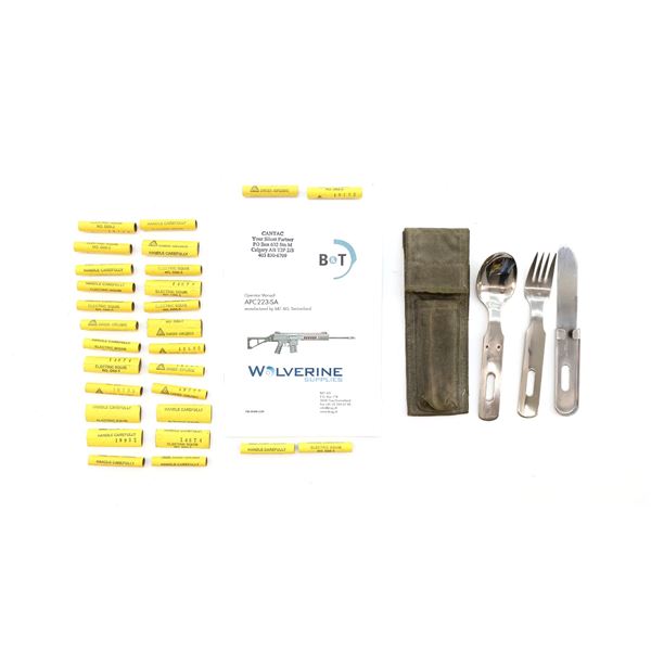 CANADIAN MILITARY KFS SET, ELECTRIC SQUIBS AND MANUAL LOT