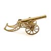 Image 1 : UNKNOWN BRASS FIELD CANNON