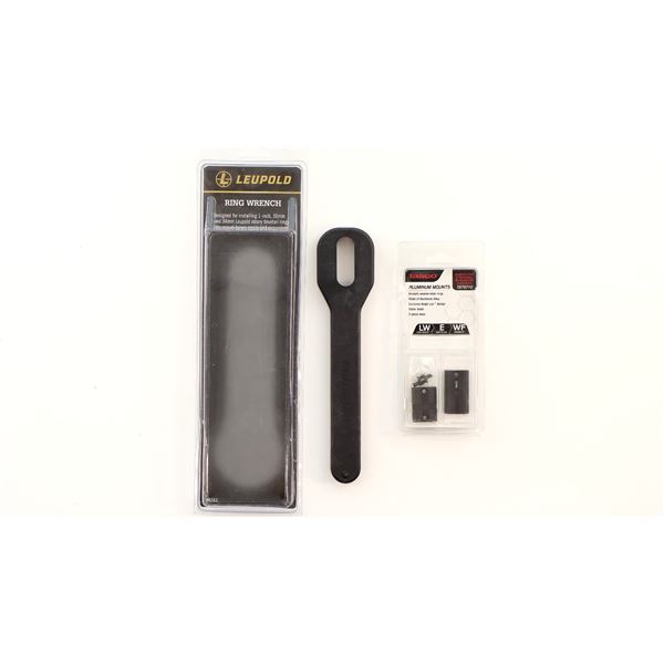 LEUPOLD RING WRENCH AND TASCO MOUNT LOT