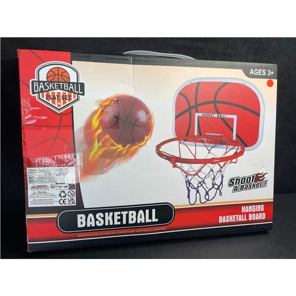 Hanging Basketball Hoop/Board for Over the Door - For Ages 3+ - New Sealed