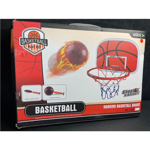 Hanging Basketball Hoop/Board for Over the Door - For Ages 3+ - New Sealed