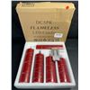 Image 4 : 5-Pack of LED Flameless Candles with Fairy String Light Design/Dancing Flame; Remote Control (Red)